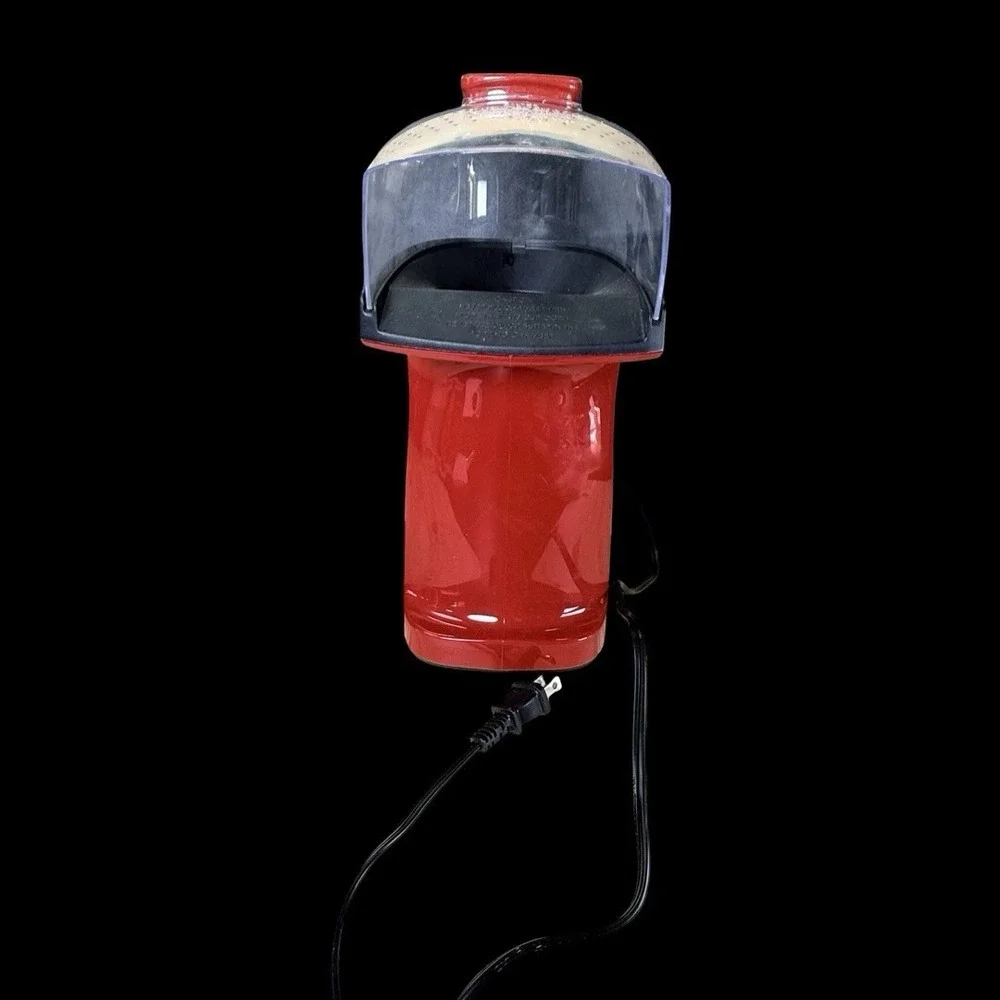 PRESTO 04846 Electric Hot Air Popcorn Popper Red Built In Butter‎ Melter